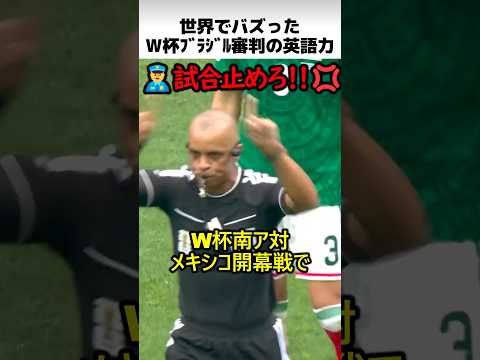 W杯ブラジル審判の英語力