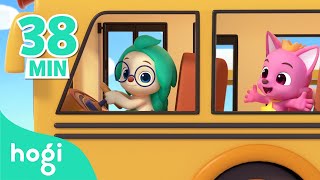 Wheels on the Bus and More! | + Compilation | Pinkfong Nursery Rhymes | Play with Hogi