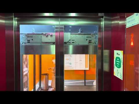 2x 2011 KONE KSS D40 MonoSpace MRL tr. elevators @ Building W1, Willa shopping center, Hyvinkää, FI