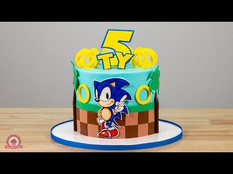 Sonic the Hedgehog Cake Tutorial