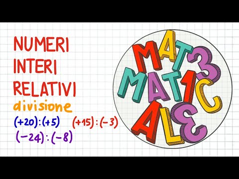 NUMERI RELATIVI 10 divisione tra numeri interi relativi                     _ NR49