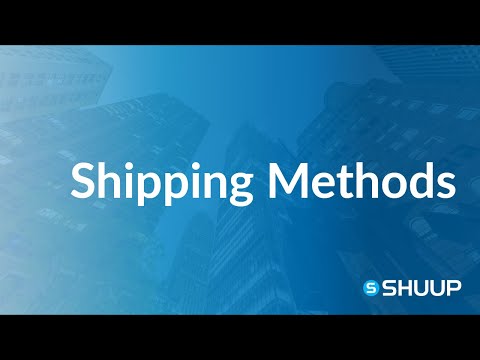 Shuup Shipping Methods