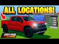 ALL Locations For The Build A Truck Event In Driving Empire