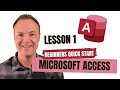 Microsoft Access Tutorial - Beginners Level 1 (Quick Start)