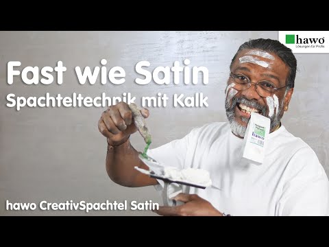 Fast wie Satin - glatte und strukturierte Wand zugleich - einfache Wandspachtel-Technik mit Kalk