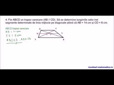 Cl. a VII-a - TRAPEZ - Test 1 - pb. 4 - linia mijlocie