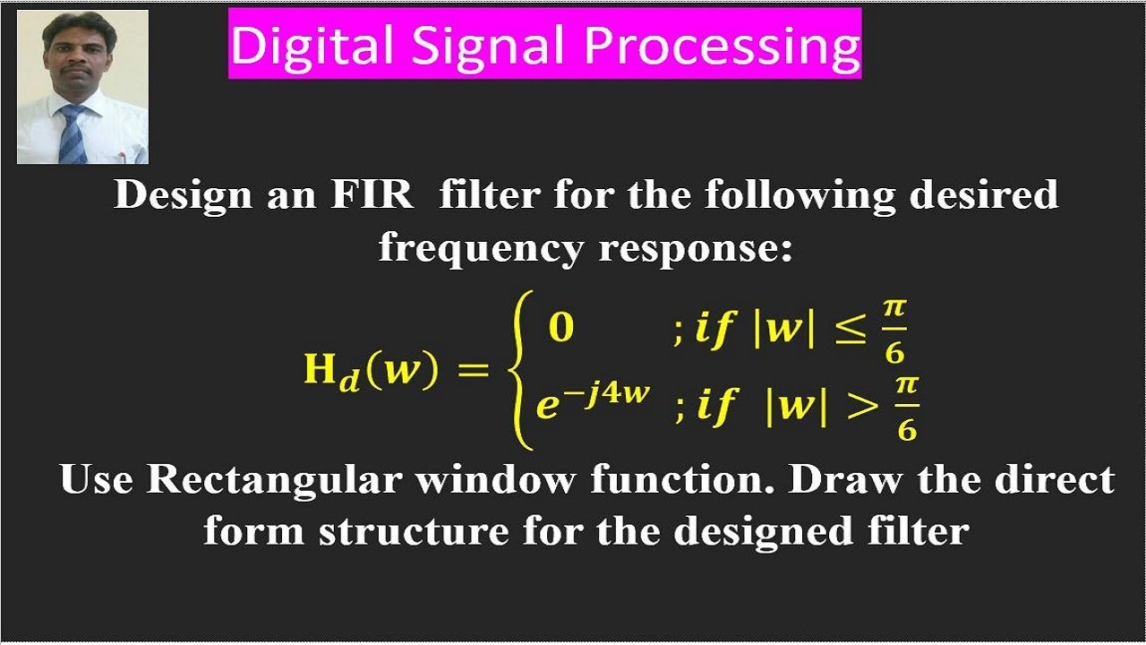 Design of FIR filter using Rectangular window