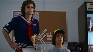 Dustin and Steve Solves a Russian Message Stranger Things S3E2 | Movie Clip Bro
