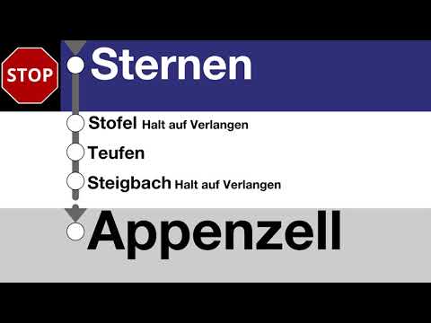 AB Ansagen - S21 - Trogen – Speicher – St.Gallen – Teufen – Bühler – Gais – Appenzell