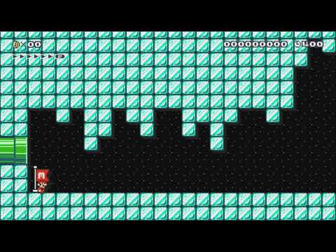 2-EX:Fiery Desert's Glacier Cave by Myuu - Super Mario Maker - No Commentary 1bk