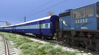WDM-3D Shunting Brand New ICF Coaches From Siding to Yard – Train Simulator 2024