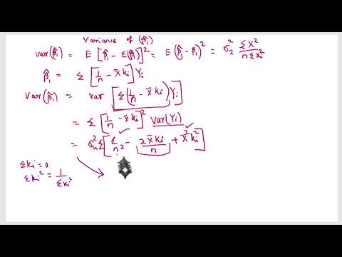 Understanding Variance of OLS Estimator - Intercept | Unbiasedness of OLS Estimation Explained