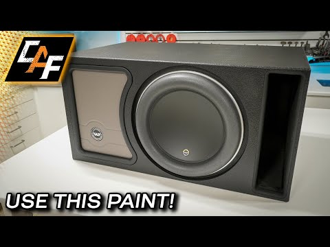 Paint MADE for subwoofer enclosures? Finish Coating and Upholstery! - 13W7AE Box Build