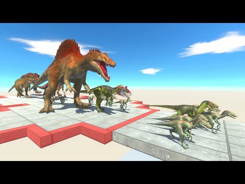 CARNIVORE DINOSAURS NEIGHBORS attack T REX AGAIN ARBS   Animal Revolt Battle Simulator
