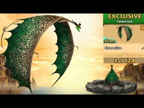 STONESLICE Max Level 124 Titan Mode - New Exclusive Timberjack - Dragons:Rise of Berk