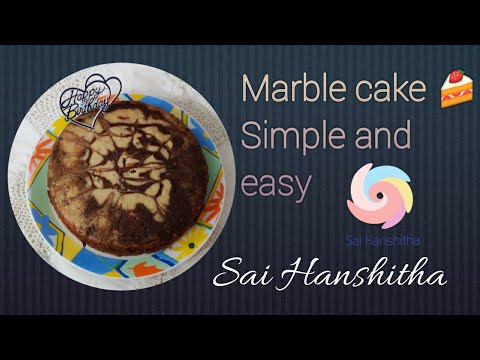 Marble Cake 🍰 || Easy and Tasty || delicious taste || Sai Hanshitha