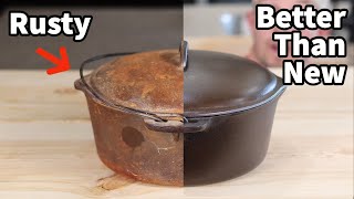 Cast Iron Dutch Oven Restoration
