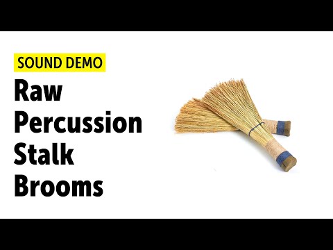 Raw Percussion Stalk Brooms - Sound Demo