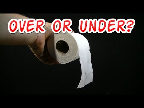 Toilet Paper Over Or Under Etiquette - Correct Way To Hang Toilet Paper
