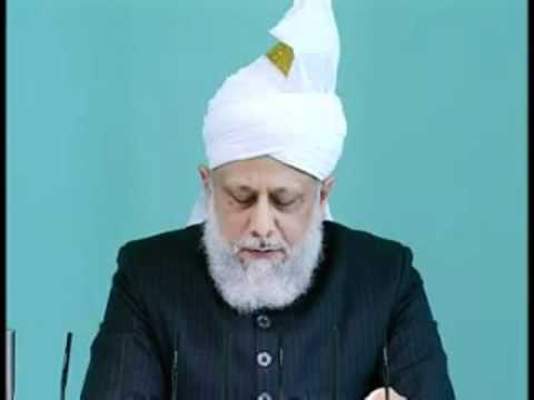 Hazoor über Erdbeben in seiner Freitagsansprache