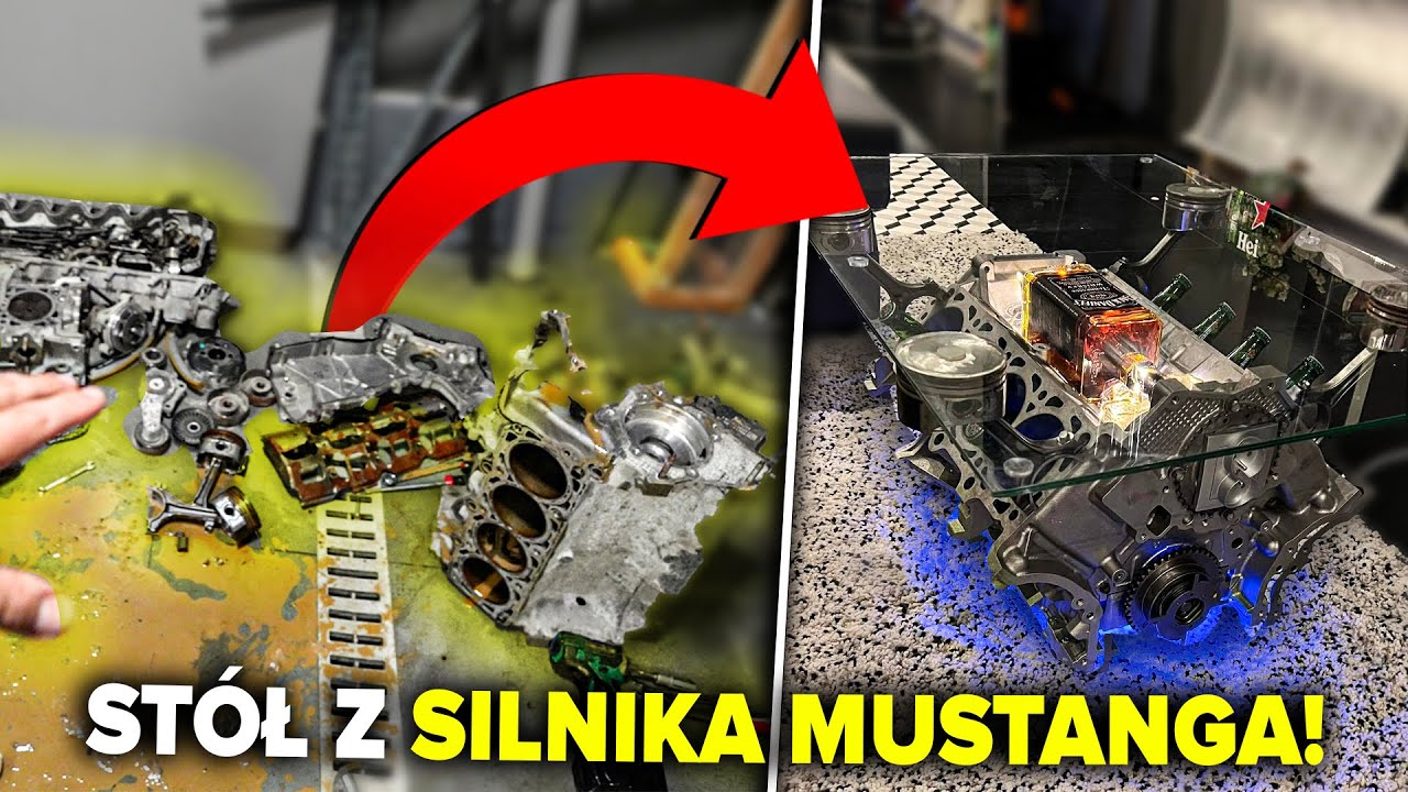 ZROBIŁEM SWÓJ WŁASNY STOLIK Z CZĘŚCI SAMOCHODOWYCH!