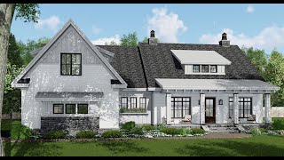 Hidden Hills Farmhouse Plan | Archival Designs Home Plans D517-A