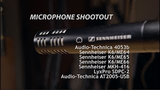 Video thumbnail for Microphone Shootout - AT4053b vs Sennheiser ME64, ME65, ME66, MKH-416 and LyxPro SDPC-2 by PhotonArmy . com