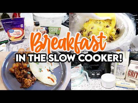 4 *DELICIOUS* CROCKPOT BREAKFAST IDEAS! 🍳 SLOW COOKER...