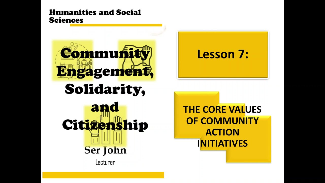 CESC Lesson 7 Core Values of Community Action Initiatives