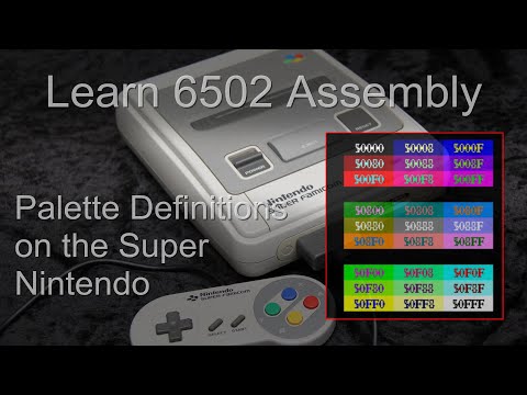 Palette Definitions on the SNES / Super Famicom - Learn 6502 Lesson P22
