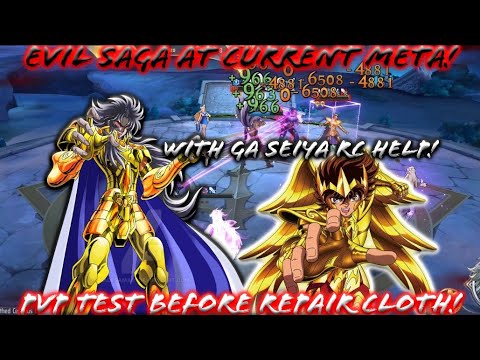 Saint Seiya: Awakening (KOTZ) - Trying Evil Saga before Repair Cloth at Current Meta! with GA Seiya!