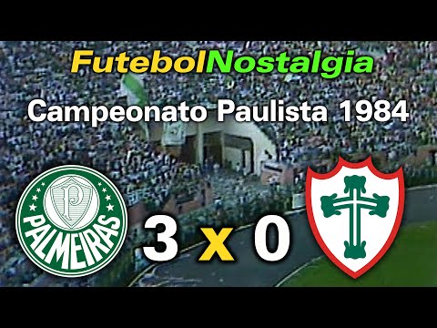 Palmeiras 3 x 0 Portuguesa - 15-07-1984 ( Campeonato Paulista )