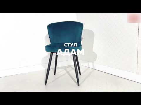 Обеденный стул Адам, пломбир (велюр)/белый в Магадане - видео 5
