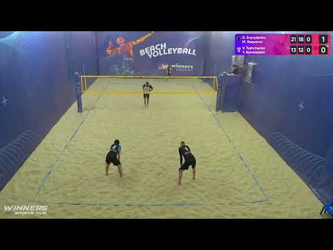 09:20D. Svyrydenko / M. Stepanov - V. Tyshchenko / Y. Bohdashkin 21.02.2023|Winners Beach Volleyball