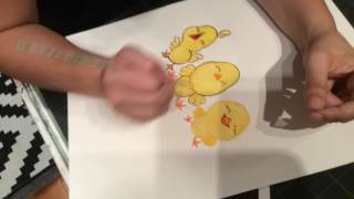 Susie Jaramillo illustrating  Little Chickies - Los Pollitos  | Children's Book | Canticos