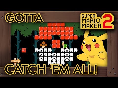 Super Mario Maker 2 - Amazing Catching "Pokémon" Level