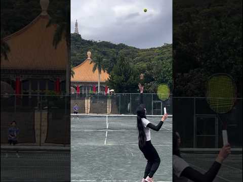 Practicing with Former WTA doubles world No.1 Hsieh su wei. #tennis #shorts #fyp #tiktok