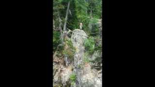 preview picture of video 'Gordon Falls Jumping Josh down the Falls July 1st, 2013'