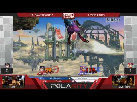 CFL Smackdown 88 WiiU - MVG | Dyr (Diddy Kong) vs Riot (Bayonetta) - Losers Finals