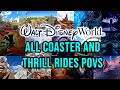 All Walt Disney World Roller Coasters And Some Thrill Rides 4K POV Compilation