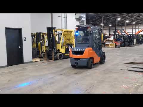2012 Toyota 8FDU30 6000lb Pneumatic Diesel Forklift STK 8707