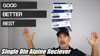 Good, Better, Best: Alpine Electronics: Single Din stereo receivers. Demo, description and unboxing.
