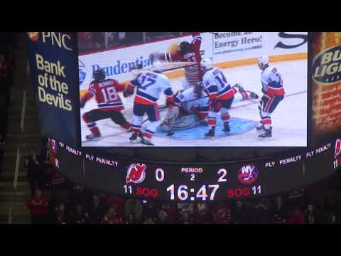 Steve Bernier Goal New York Islanders vs New Jersey Devils January 31, 2013