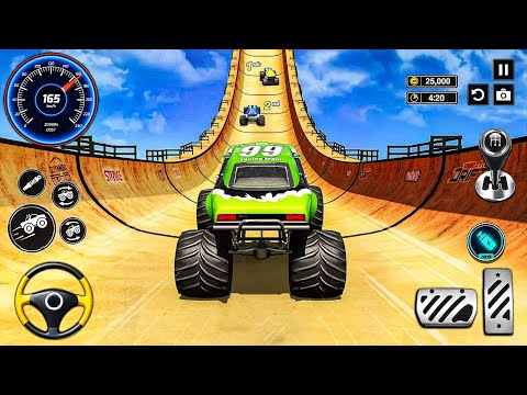 Monster Truck Mega Ramp Car Racing 3D - Car Jumping Games - Android Gameplay