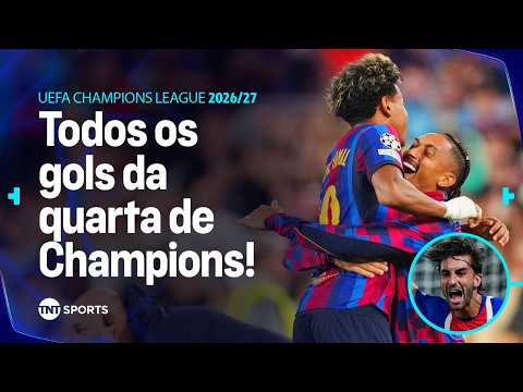 GOLEADAS, VIRADAS E SHOW DOS PROTAGONISTAS! VEJA TODOS OS 25 GOLS DO DIA NA CHAMPIONS (09/09/2026)