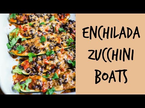 Enchilada Zucchini Boats