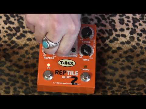 T-Rex REPTILE 2 echo delay pedal demo