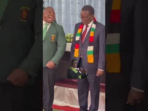 President Mnangagwa meets Sables Zim Rugby National Team #zimbabwe #sables #rugby