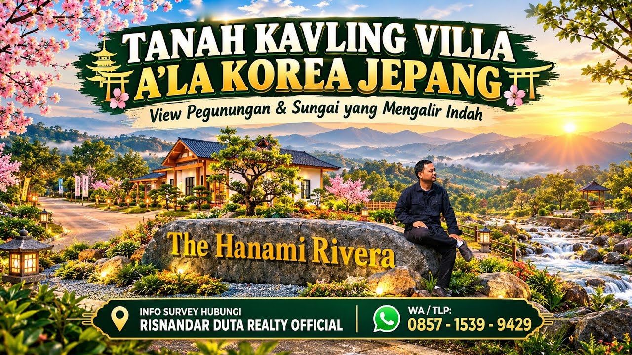 The Hanami Rivera Bogor Plot of Land with Mountain View