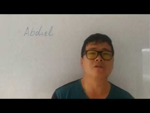 "Abdiel"  Escribir  en Chino